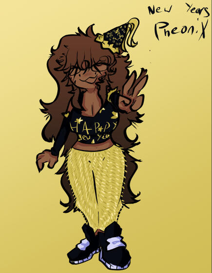Art of Phoenix drawn to celebrate new years. Art by Brytato.