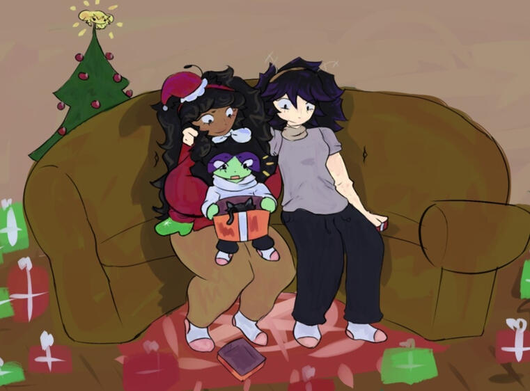 Fah's first Christmas. By Brytato.