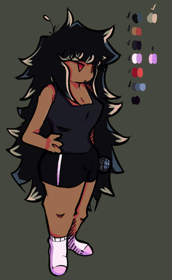 Art of Phoenix in FNF&#39;s Style. By Brytato.