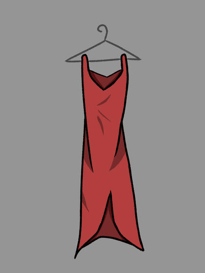 Art of Sora&#39;s red dress. made by CraveThyRave.