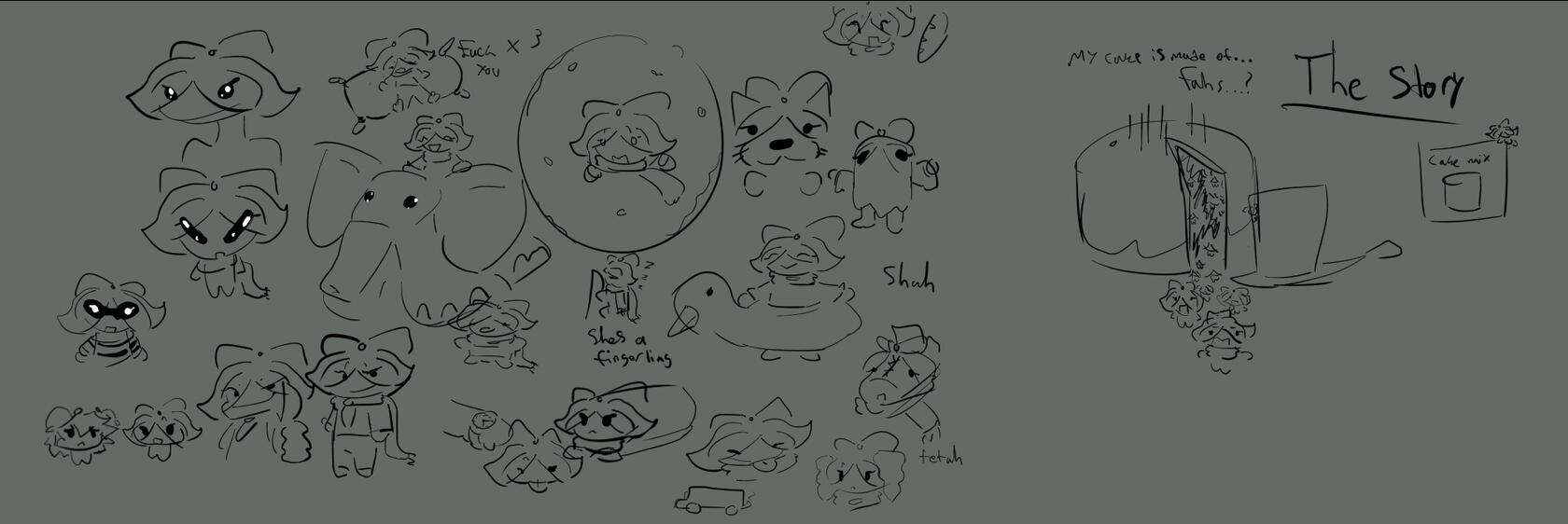 Fah doodle page by Brytato. This has no lore relevance.