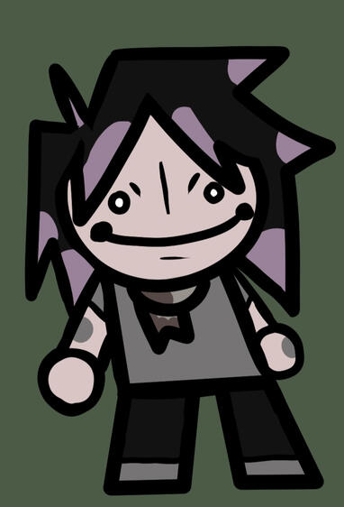 Raven in the Mewgenics artstyle, By Brytato.