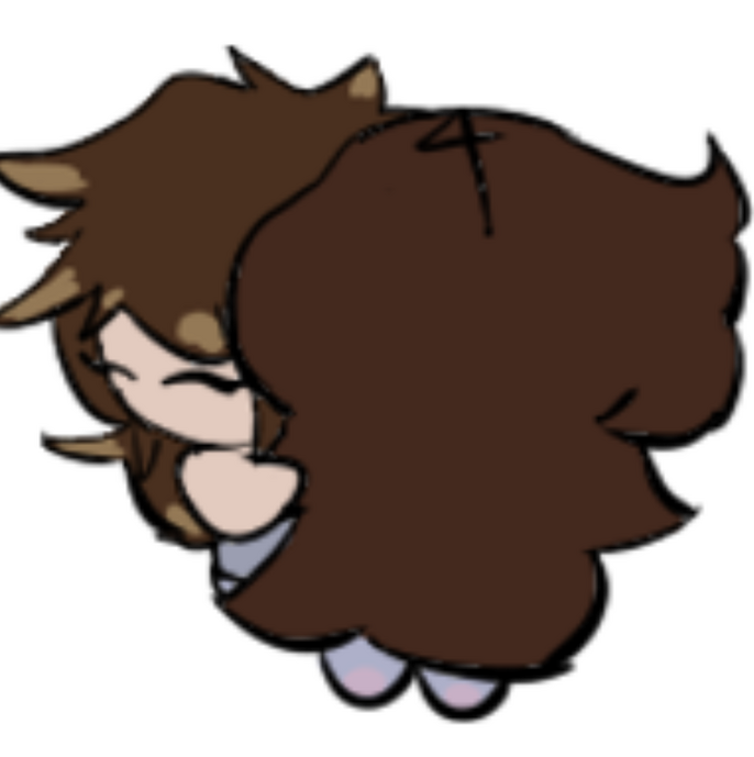 Raven and Phoenix hugging.