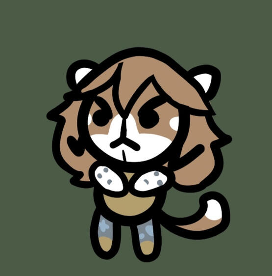 Naomi as a Mewgenics cat, by Brytato. This has no lore relevance.