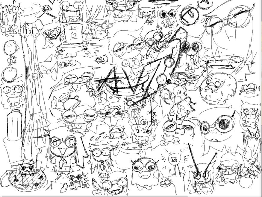 Avi&#39;s style doodle page. By Brytato.