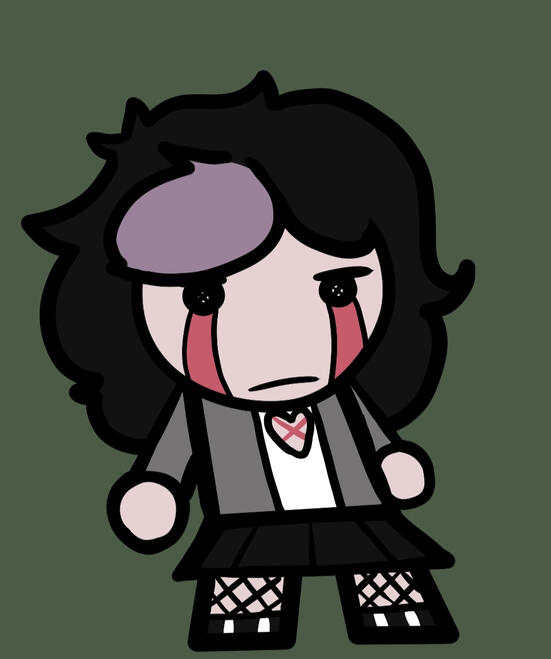 Delilah in the Mewgenics artstyle.