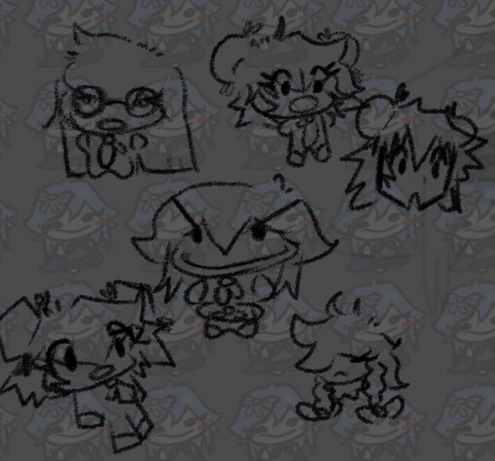 More Avi style doodles, by Brytato.